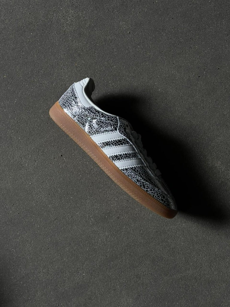 Adidas Samba OG "Silver Metallic Cracked"