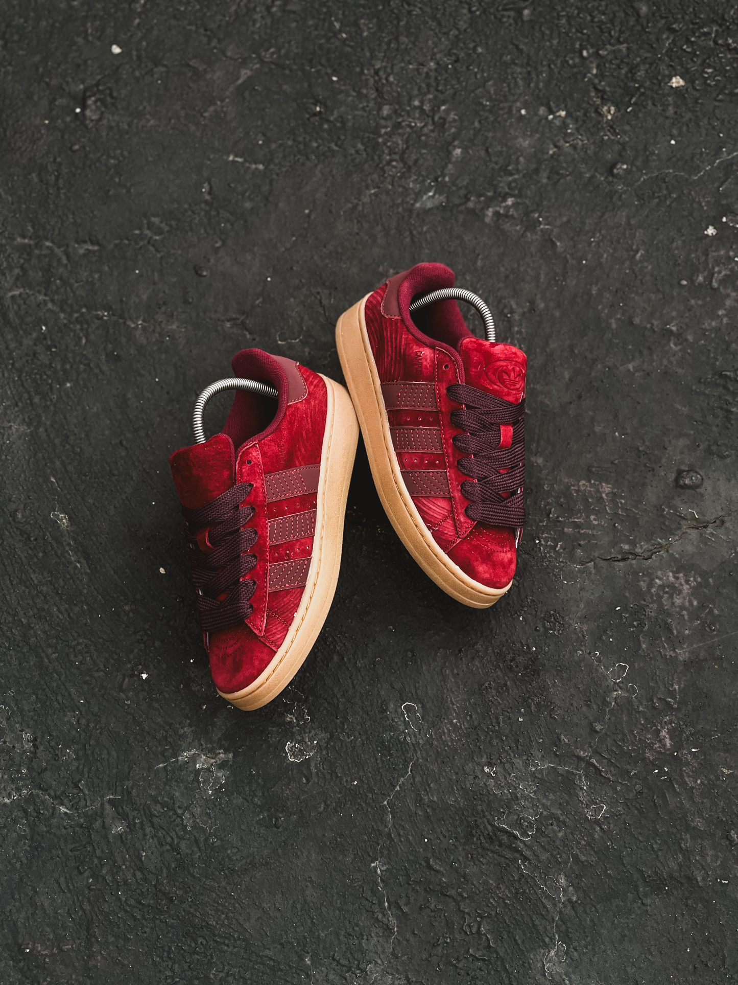 Adidas Campus 00S Collegiate Burgundy Maroon White Tint