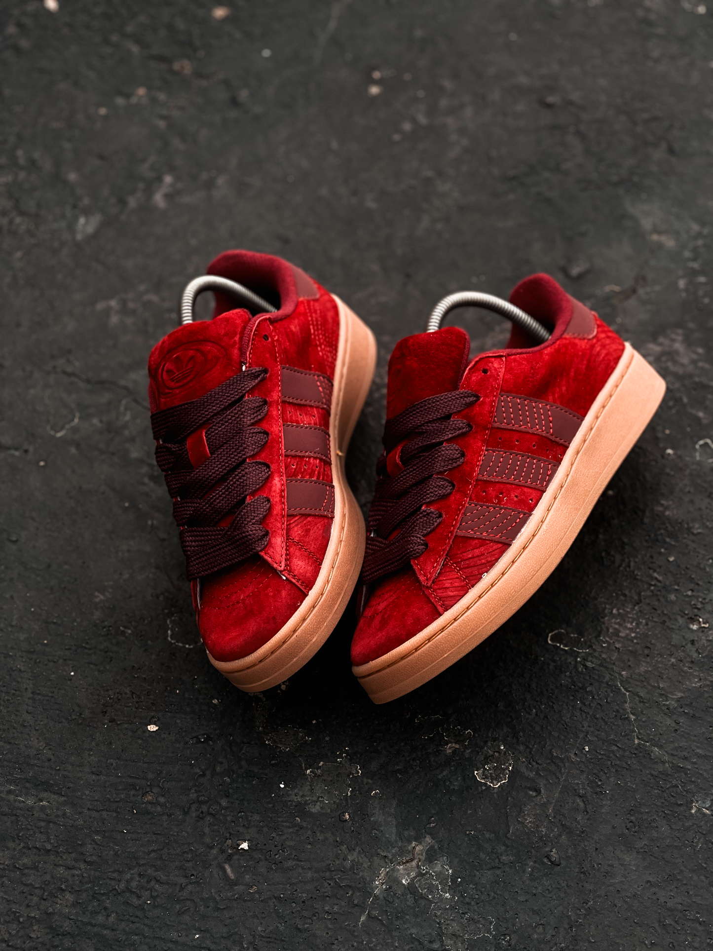 Adidas Campus 00S Collegiate Burgundy Maroon White Tint