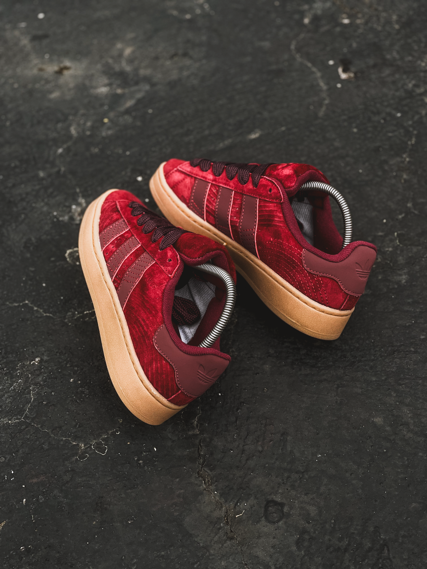 Adidas Campus 00S Collegiate Burgundy Maroon White Tint