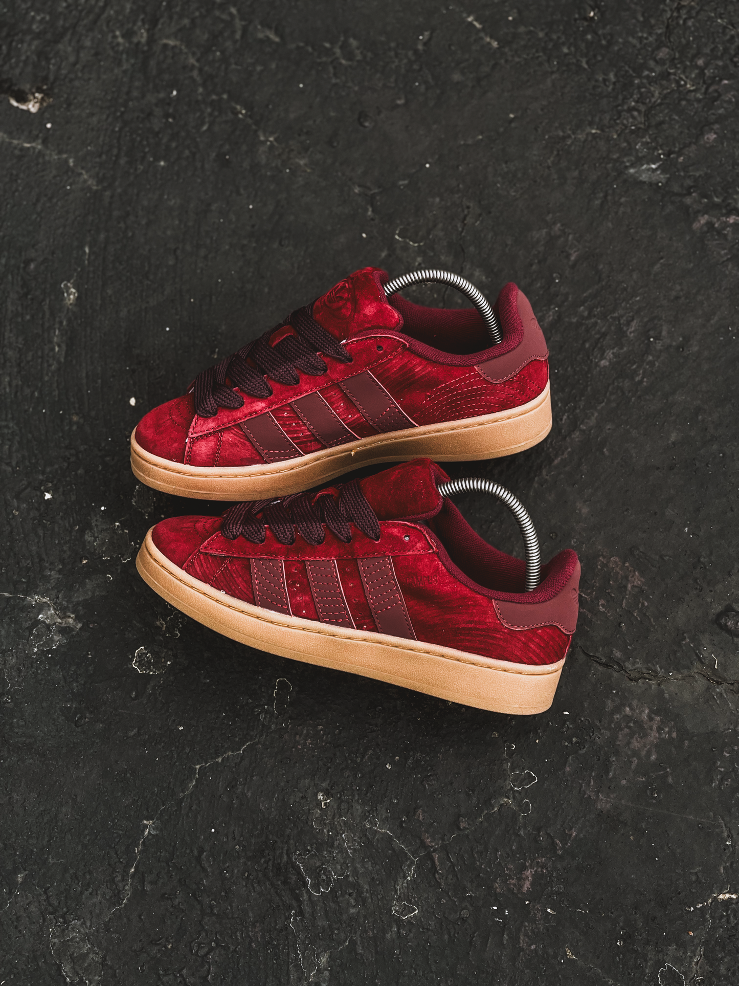 Adidas Campus 00S Collegiate Burgundy Maroon White Tint