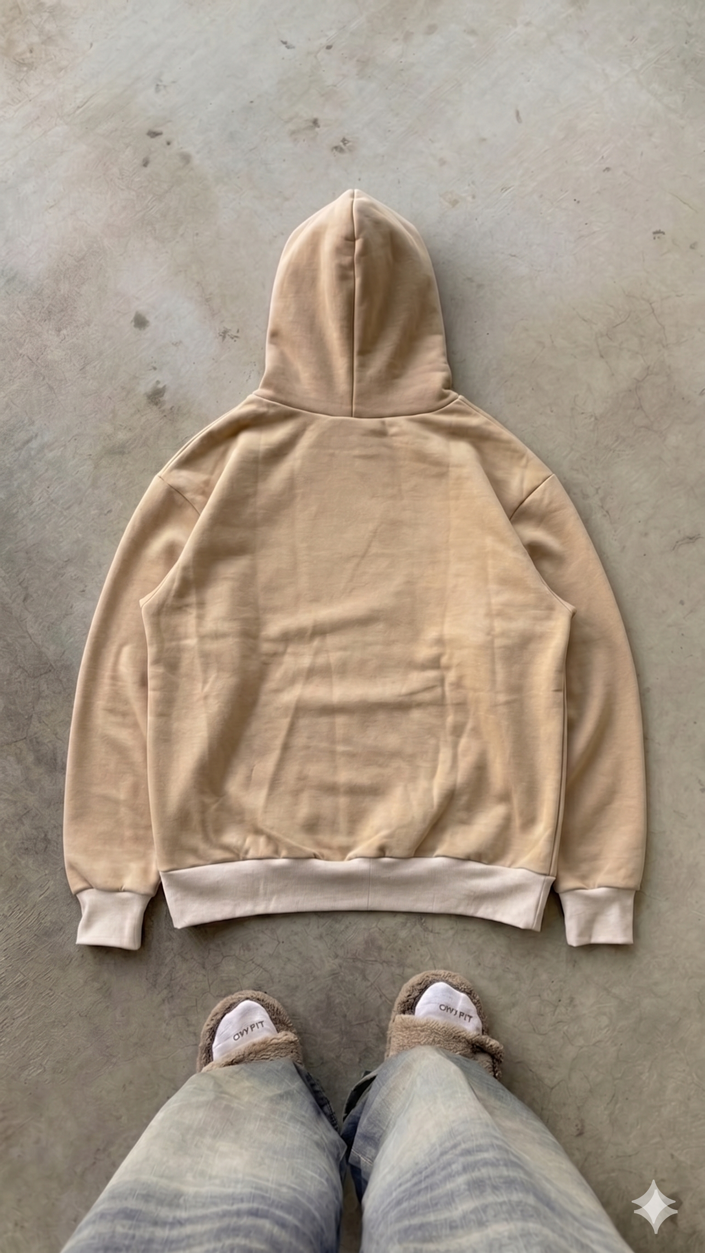 Essentials Beige Oversized Jacket
