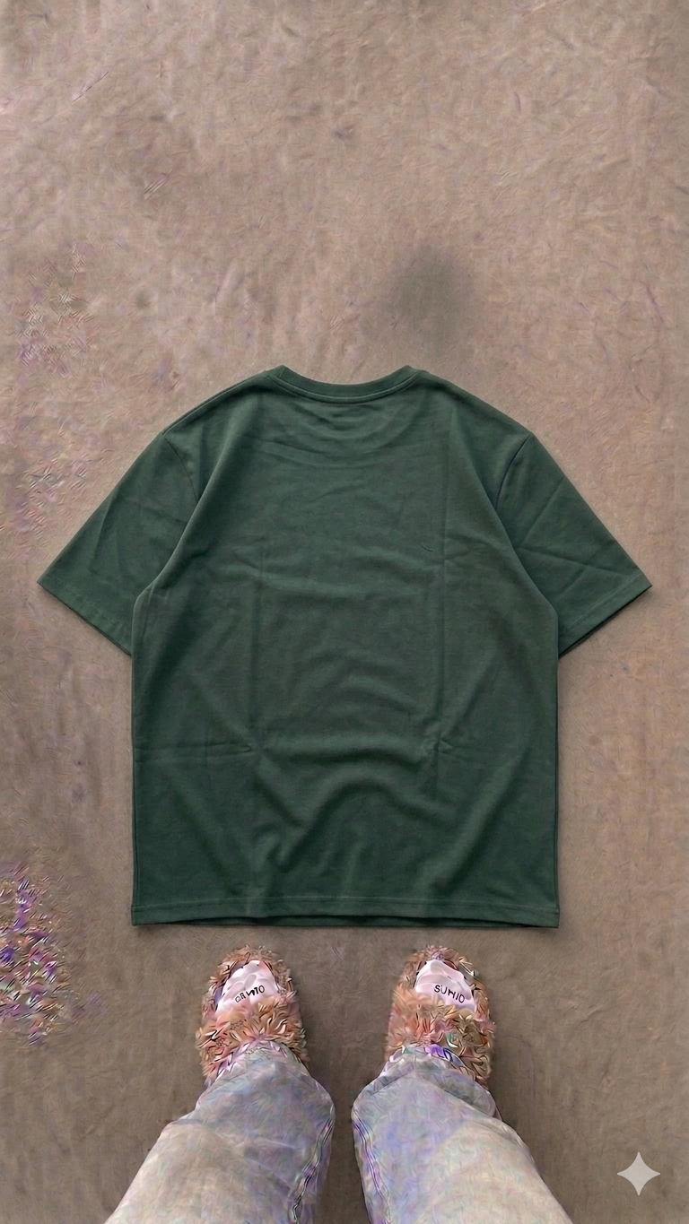 Essentials Green Oversized Tee