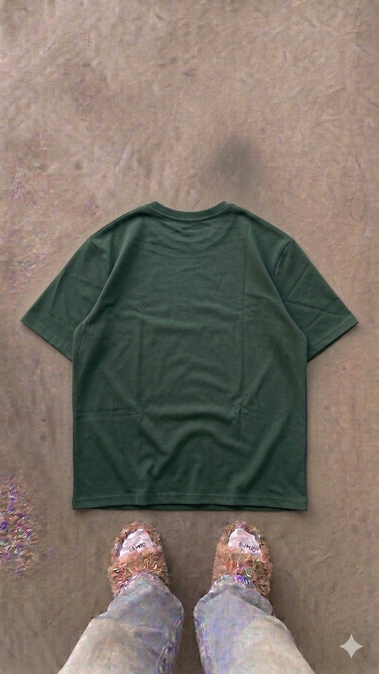 Essentials Green Oversized Tee