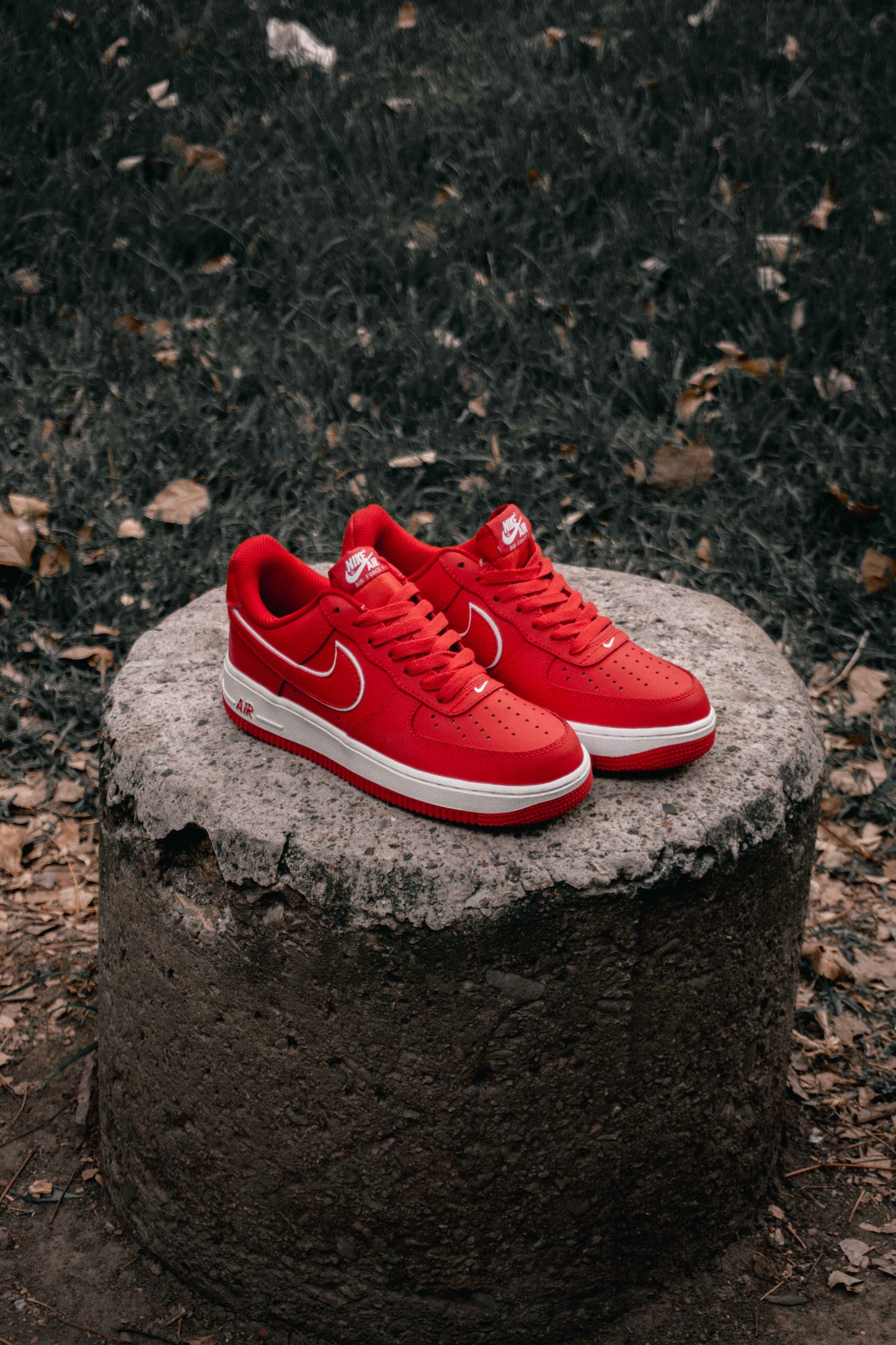 Zapatillas Nike Nike Air Force One Rojos Tenis Nike Air Force
