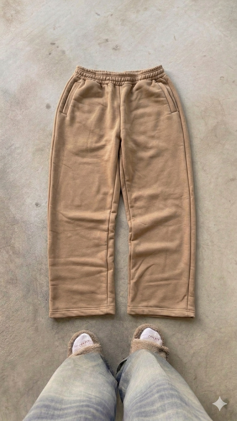 Essentials Beige Oversized Pant