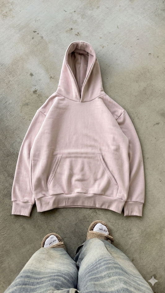 Essentials Pink Oversized Hoodie