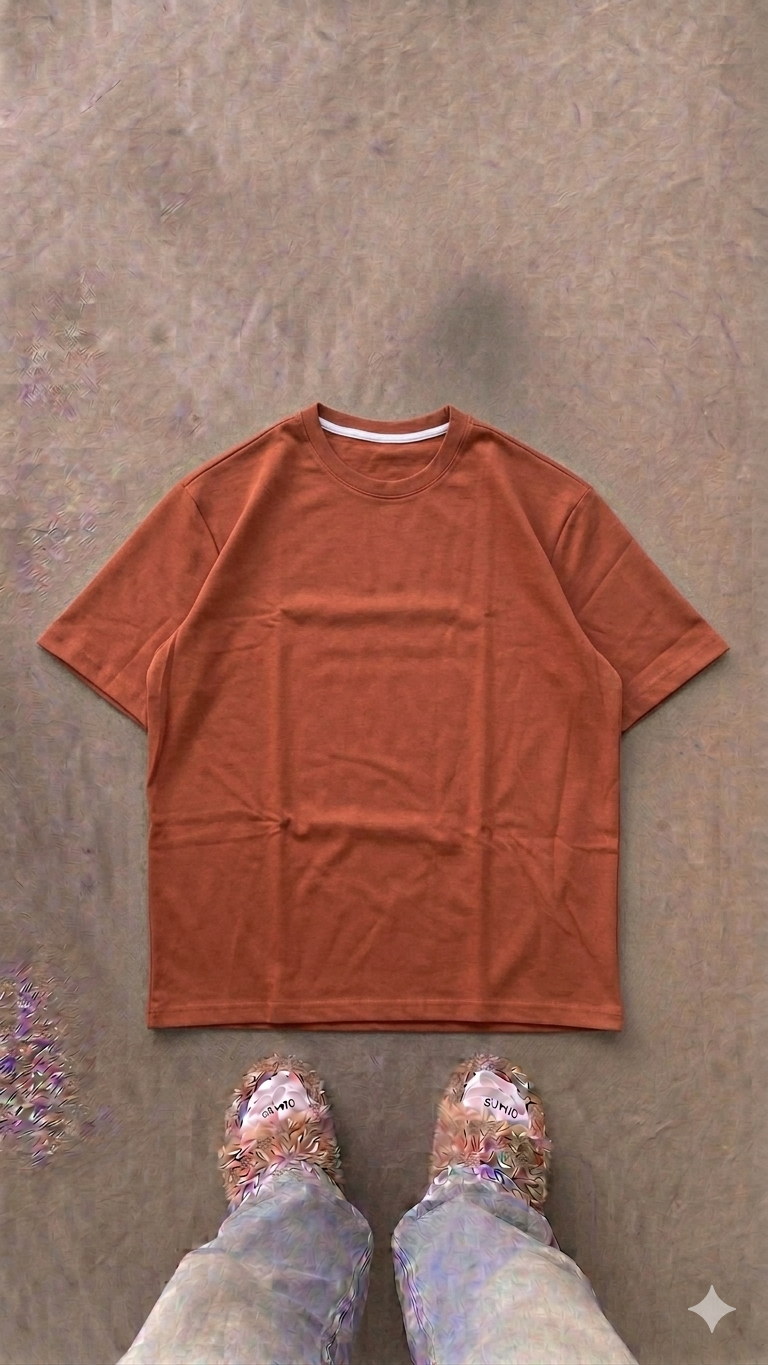 Essentials Khaki Oversized Tee