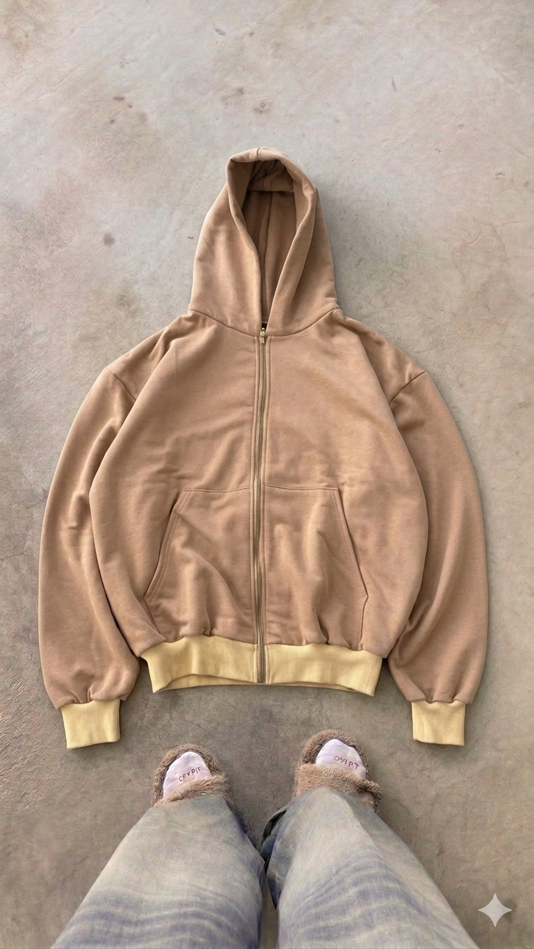 Essentials khaki Oversized Jacket