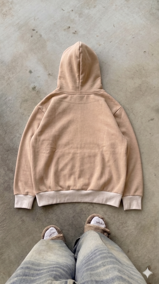 Essentials Beige Oversized Hoodie