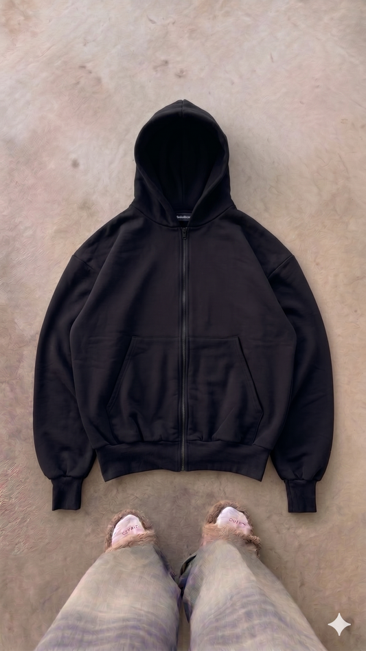 Essentials Black Oversized Jacket