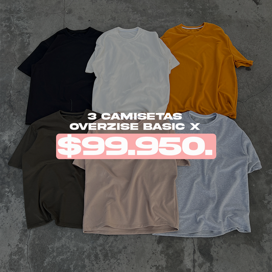 OVERZISE TEE X 3