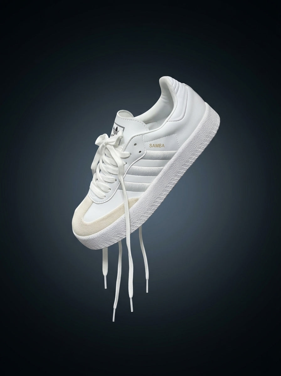 Adidas Samba White Grey Platform