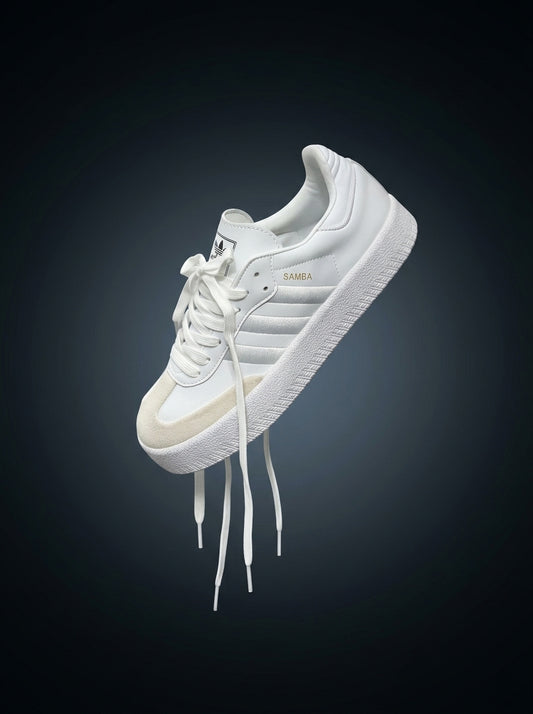 Adidas Samba White Grey Platform