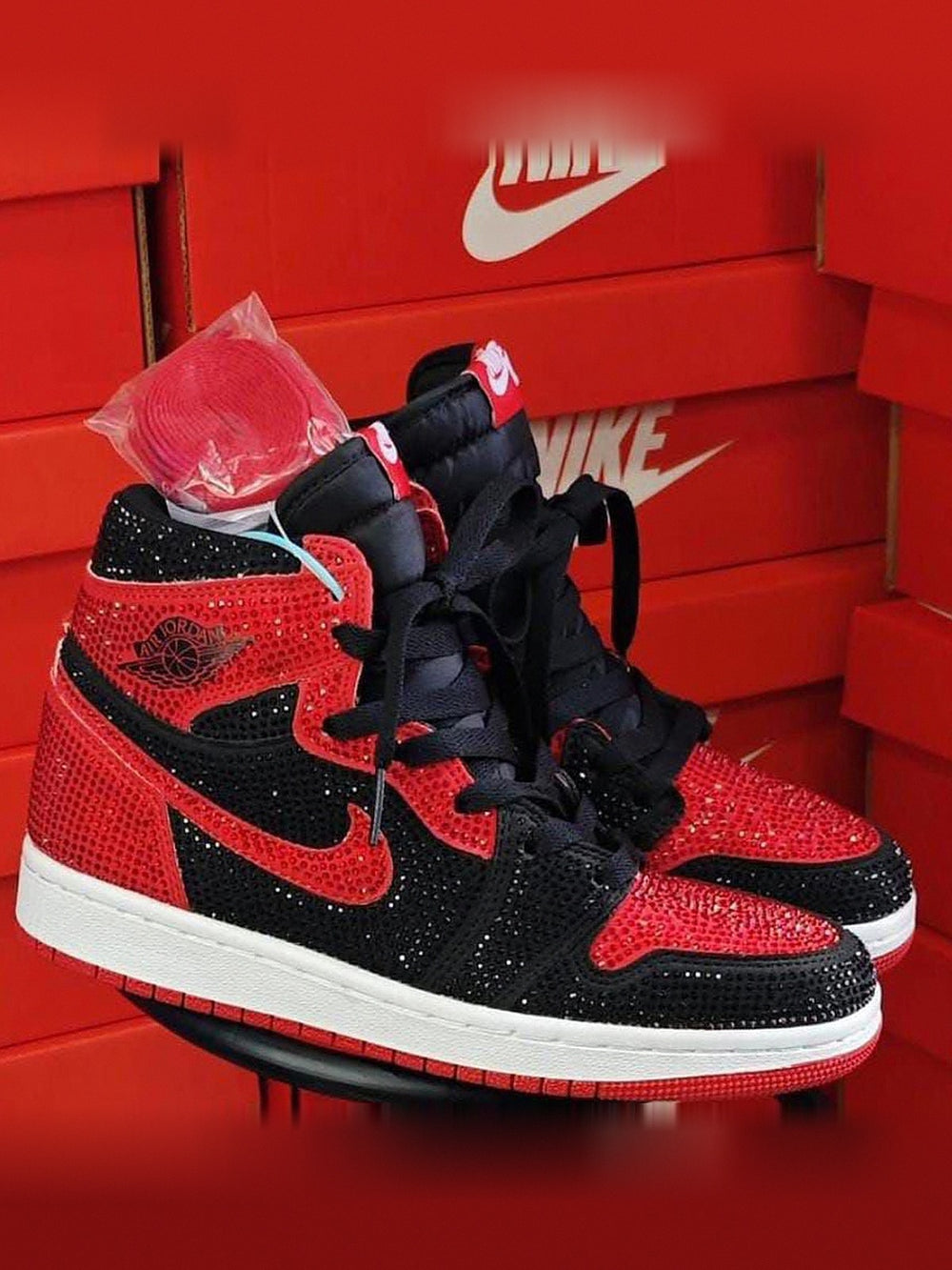 Air Jordan 1 High "Bred Crystals"