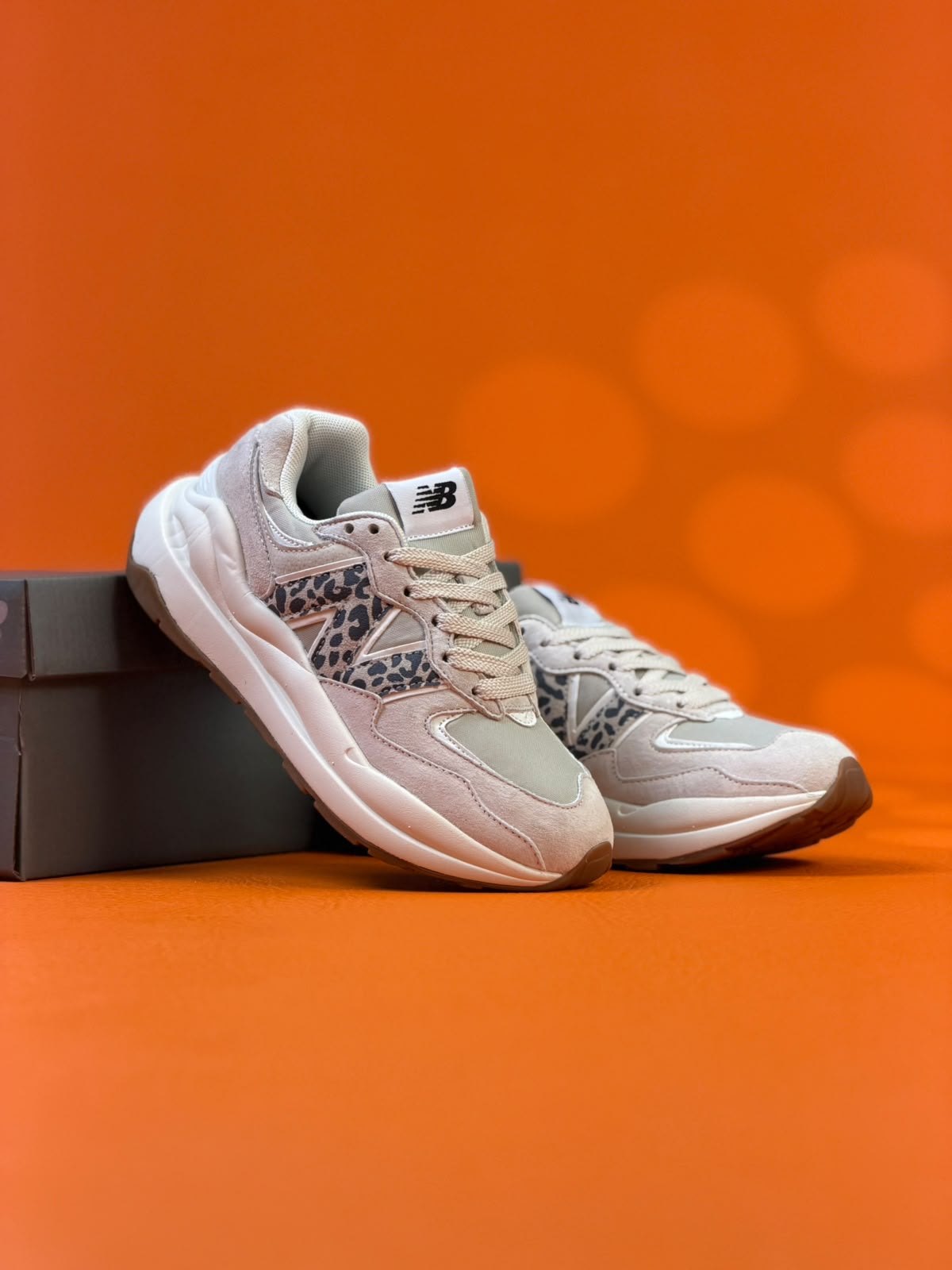 New Balance 57/40 Timberwolf Leopard lateral