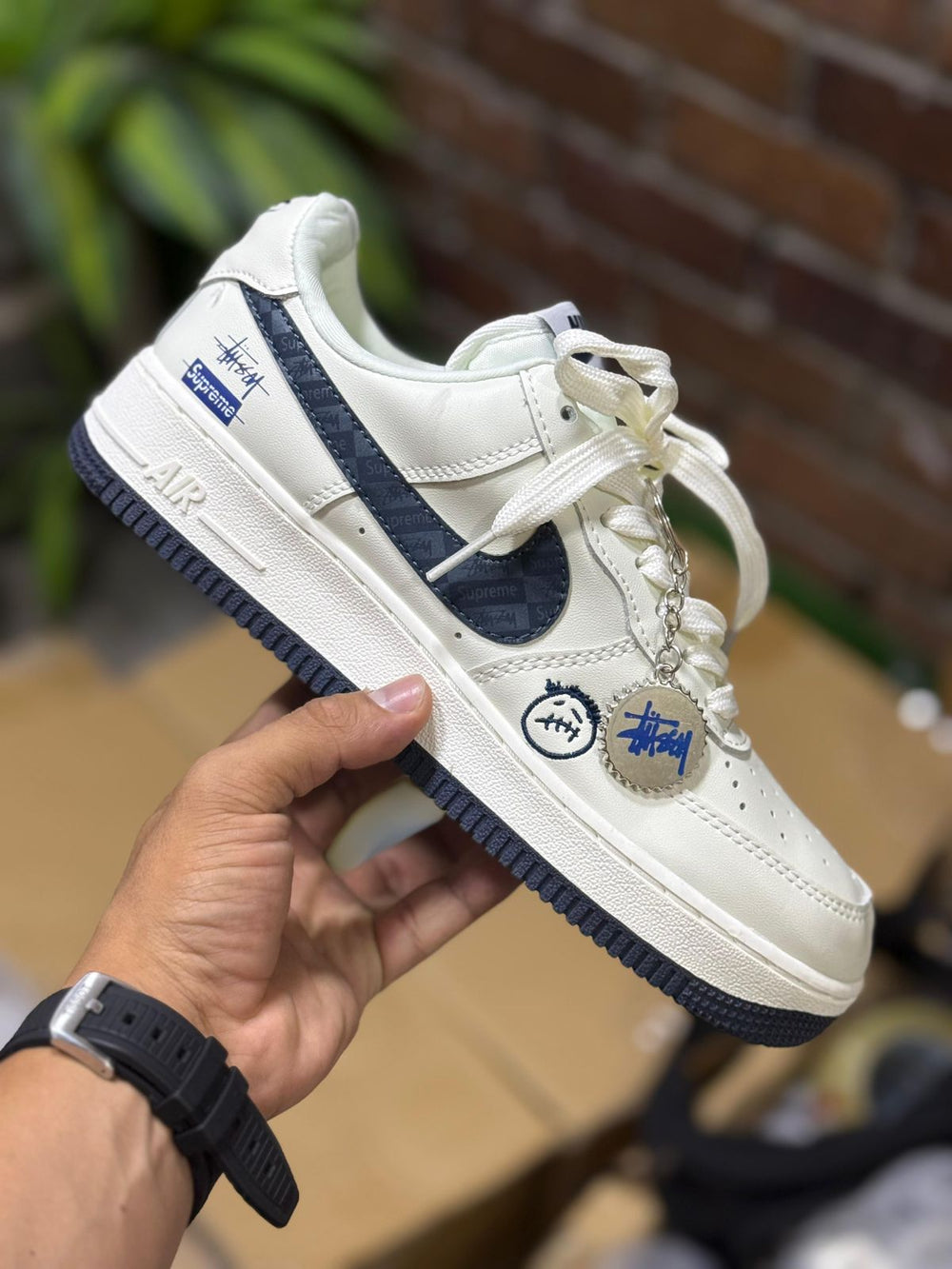 Nike Air Force 1 Low x Supreme x Stüssy "Navy"