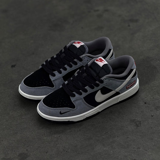Nike SB Dunk Low x Supreme Black Grey par