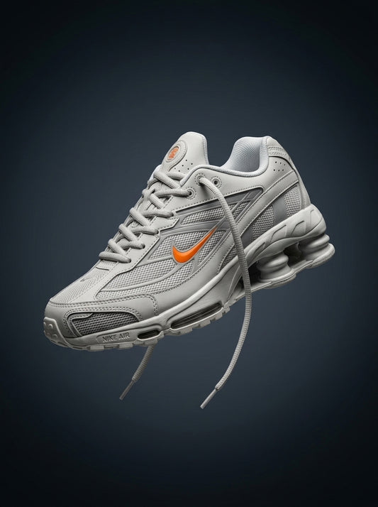 Nike Shox R4 White Grey Orange