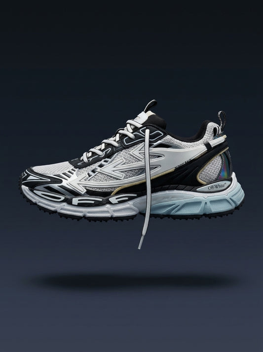 Off-White "Be Right Back" Chunky Runner White/Black/Ice Blue