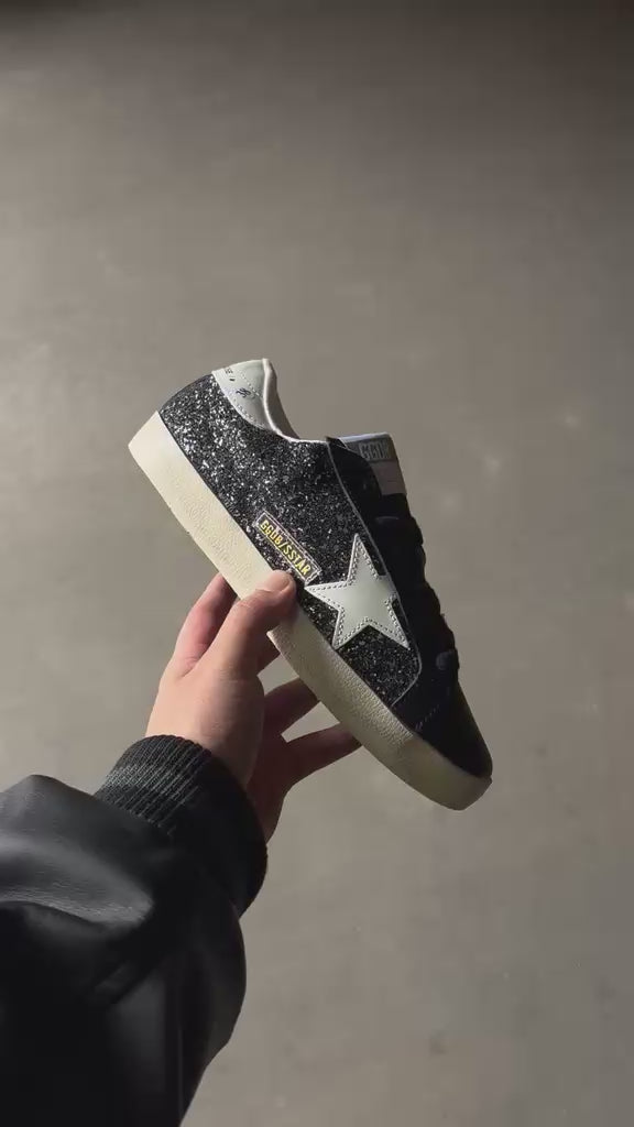 Golden Goose Superstar "Black Glitter"